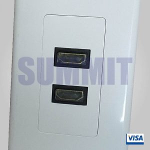 PLACA DE PARED DE 2 JACK HDMI SUMMIT