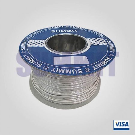 CABLE TELEFONICO DE 4 HILOS PLANOS 100 Mt CREMA